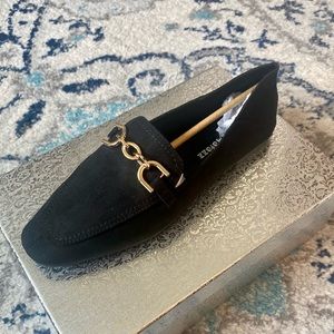 *Brand New* Faux Suede Black Flats